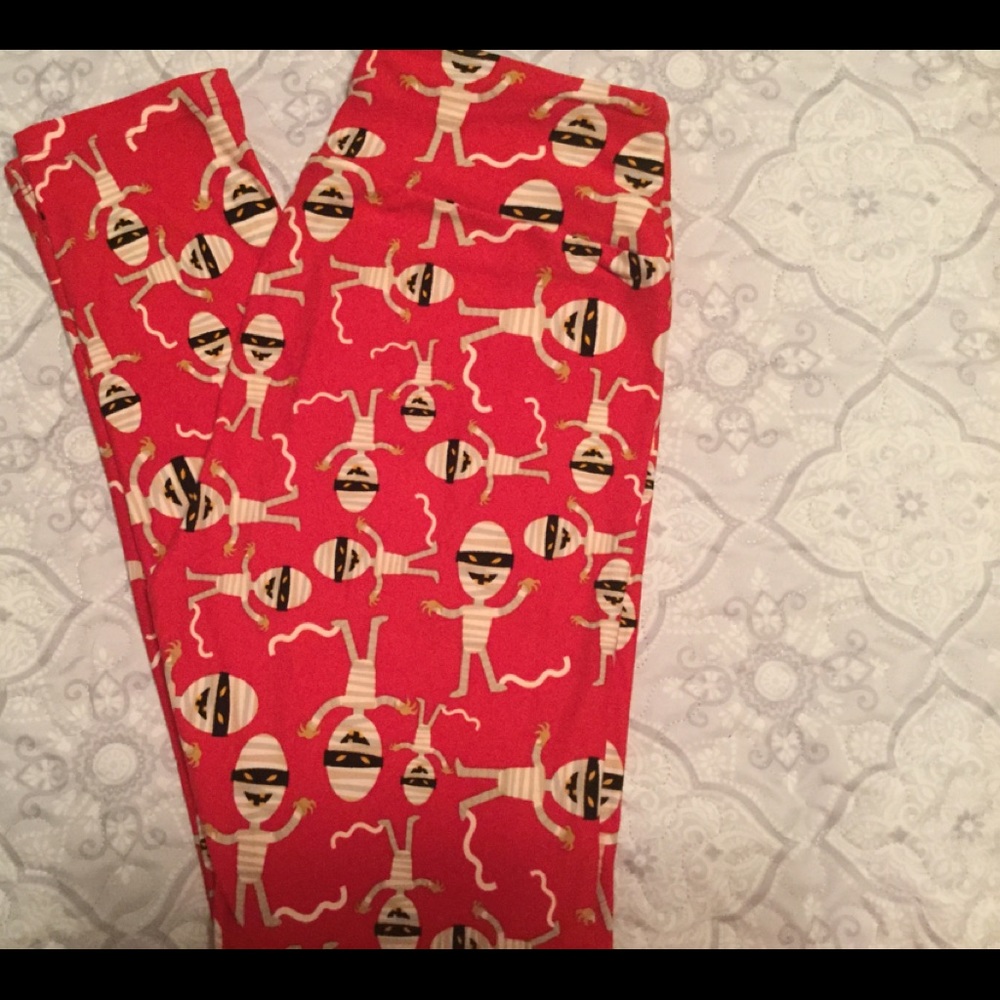 Lularoe OS Halloween mummy leggings unicorn Alert
